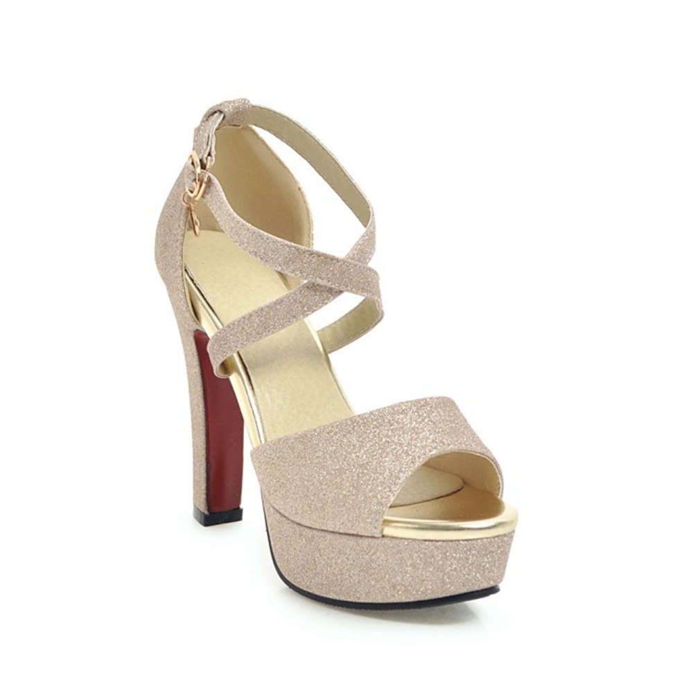 Women Shoes Waterproof - Damen High Heels Sommer Grober Absatz