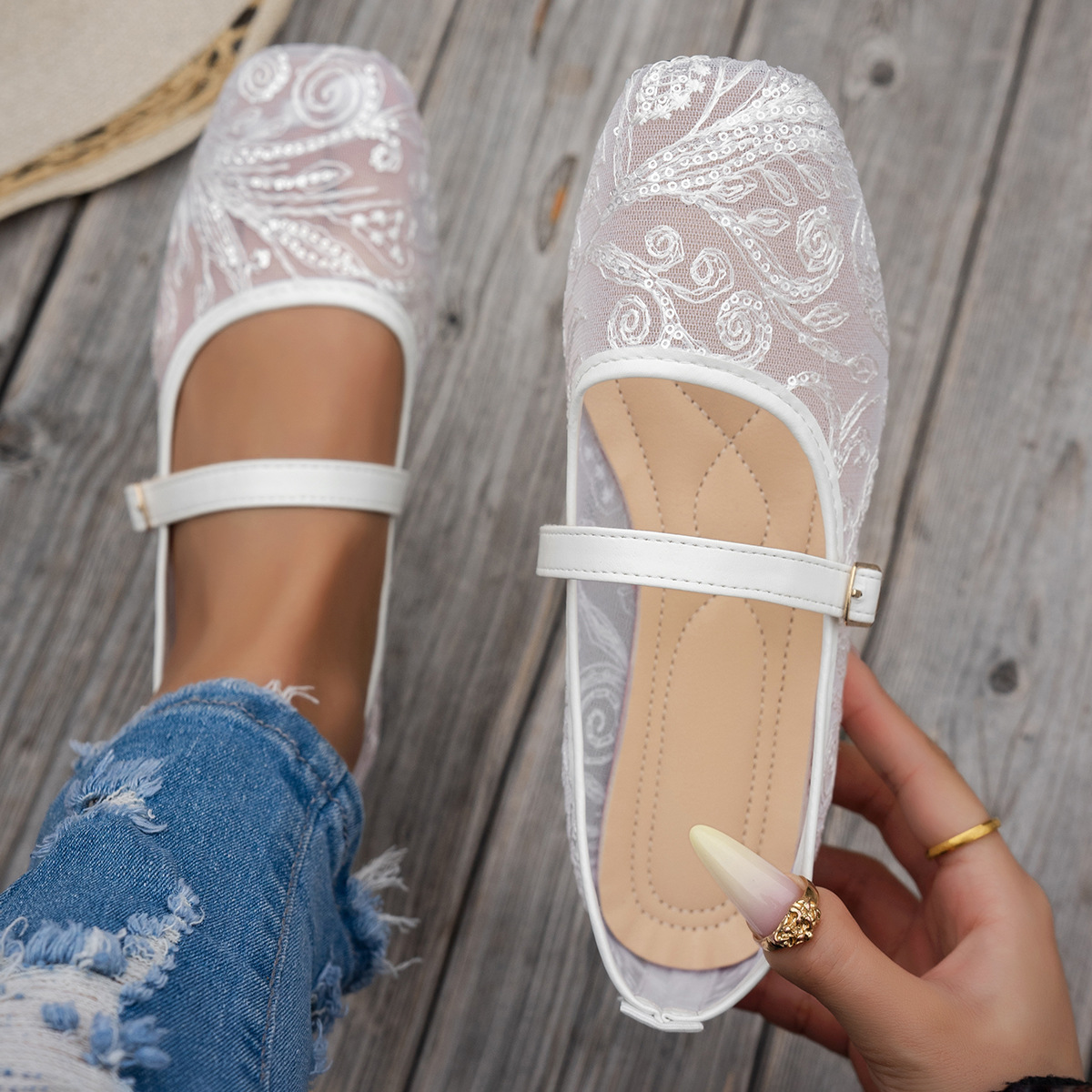 Women'S Shoes Loafers Black - Neue Damen-Sommer-Loafer in Übergröße mit eckiger