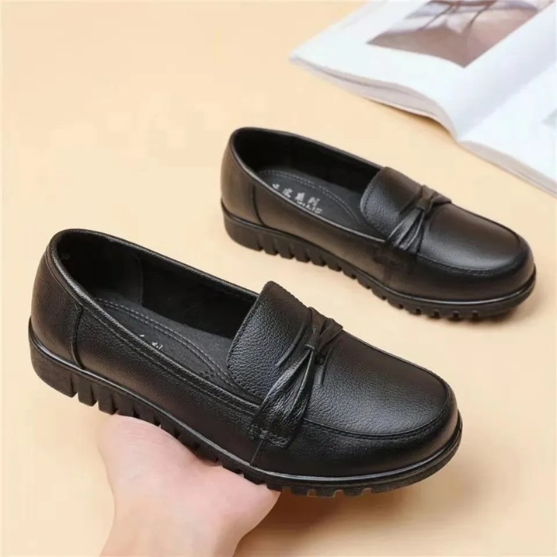Women'S Shoes Loafers Black - Damenschuhe 2025, neue Damen-Schuhe aus weichem