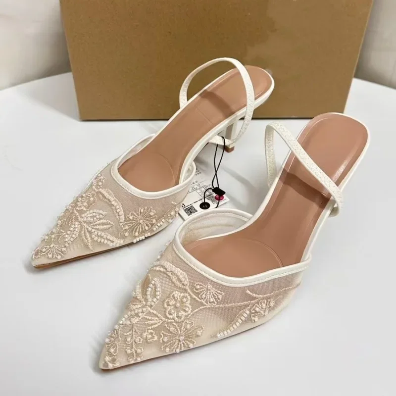 Women Shoes Zara - Marke Designer Weiß Frauen Hochzeit Pumpen
