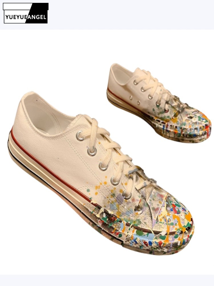 Women'S Shoes Hands Free - Damen Frühling Neuheit Schnür-Pumps mit Bemalten