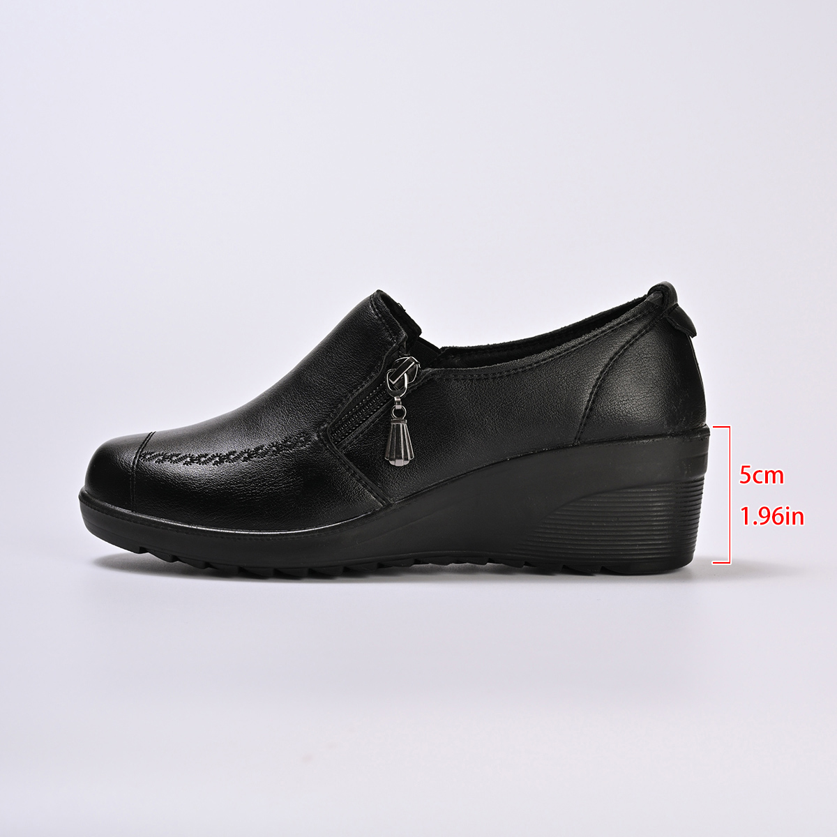 Women'S Shoes Loafers Black - Frauen Echtes Leder Schuhe Frühling Herbst