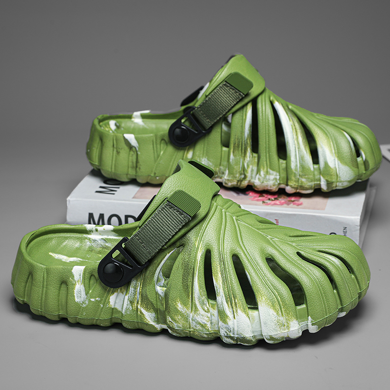 Women Shoes Us To Eu - Camouflage Sandalen Monstera Deliciosa Hausschuhe Frauen