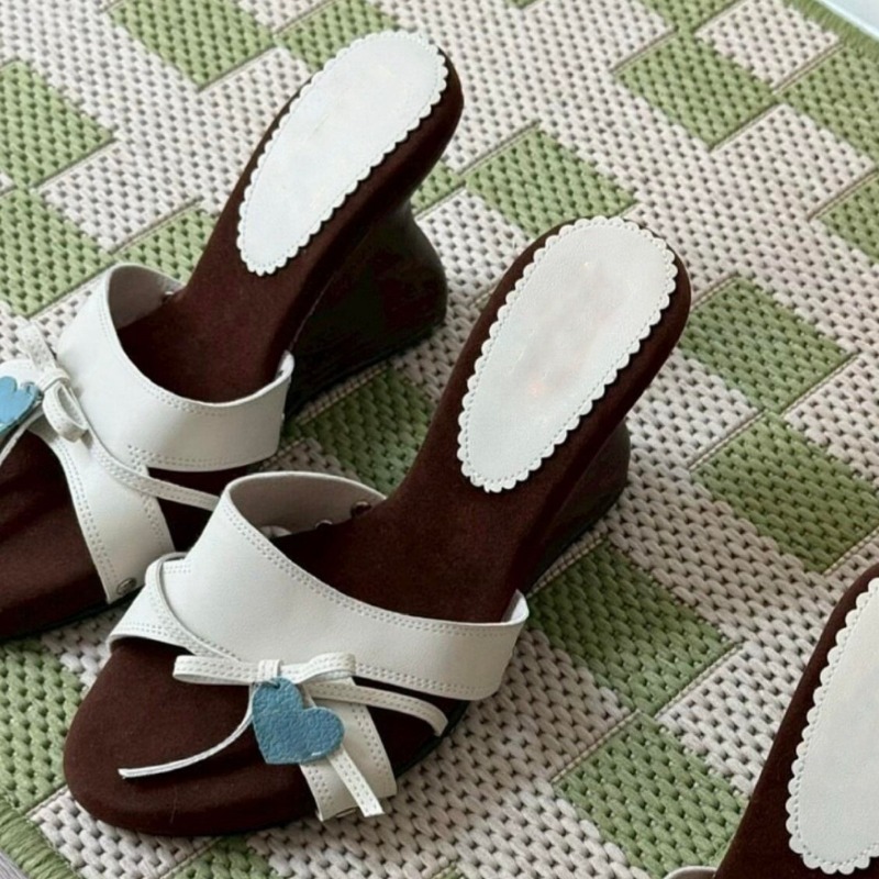 Damen-Sandalen mit Herz-Schlei – Women Shoes Us To Eu Bewertung und Preis