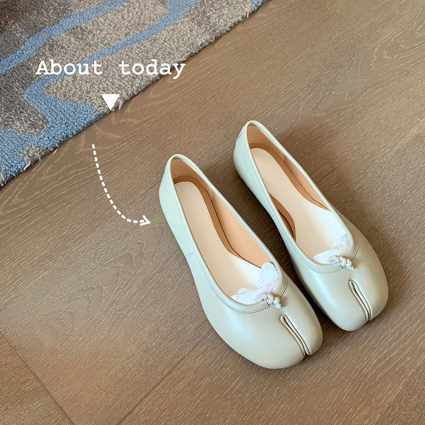 Schwarze Ballerinas Split Toe  – Women'S Shoes Loafers Black Bewertung und Preis