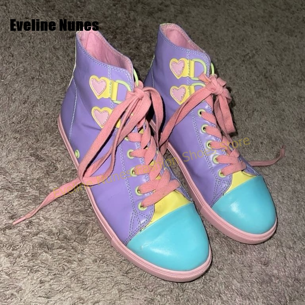Y2K Mädchen Süße High-Top Snea – Women Shoes Heels Bewertung und Preis