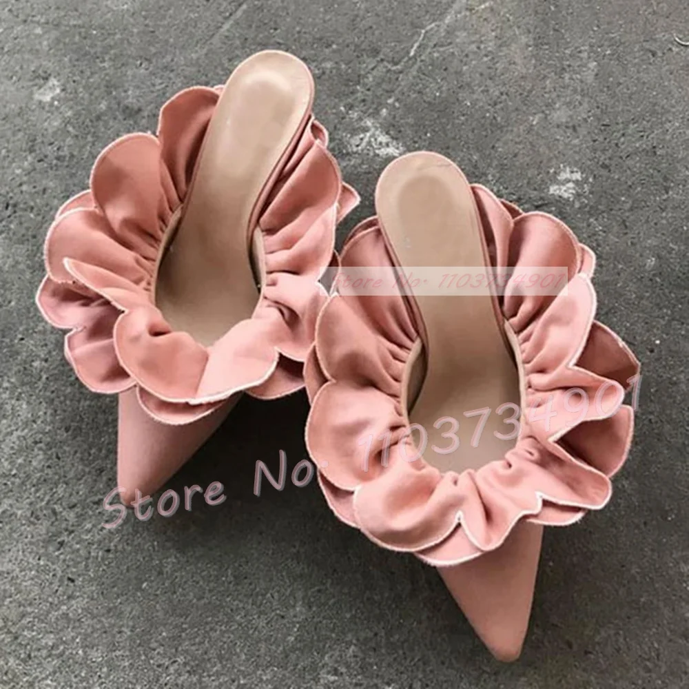 Weiße Blume Satin spitzen Zehe – Women Shoes Zara Bewertung und Preis