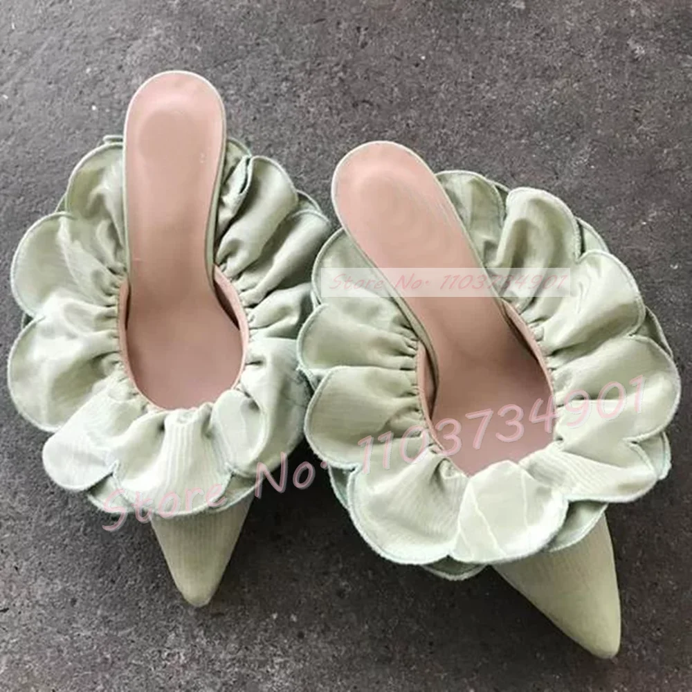 Weiße Blume Satin spitzen Zehe – Women Shoes Zara Bewertung und Preis