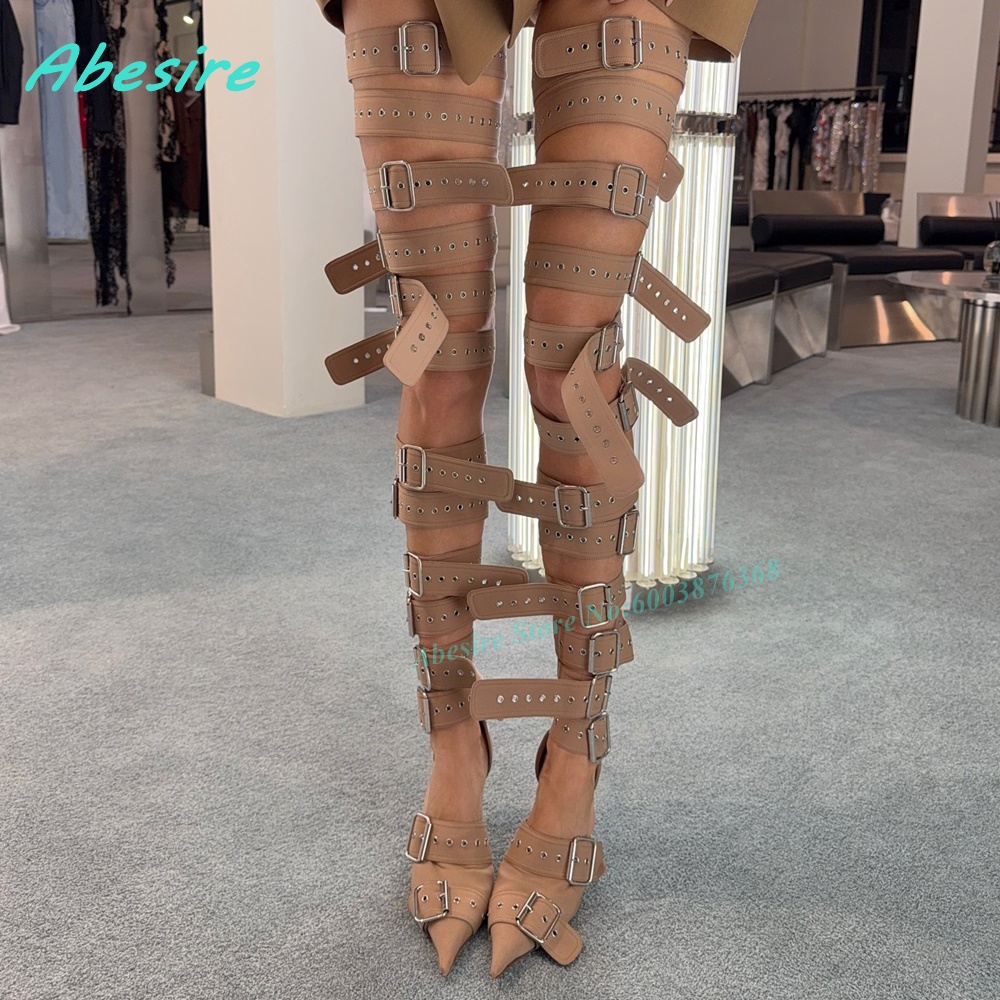Khaki Gladiator-Sandalen mit m – Women Shoes Boots Bewertung und Preis