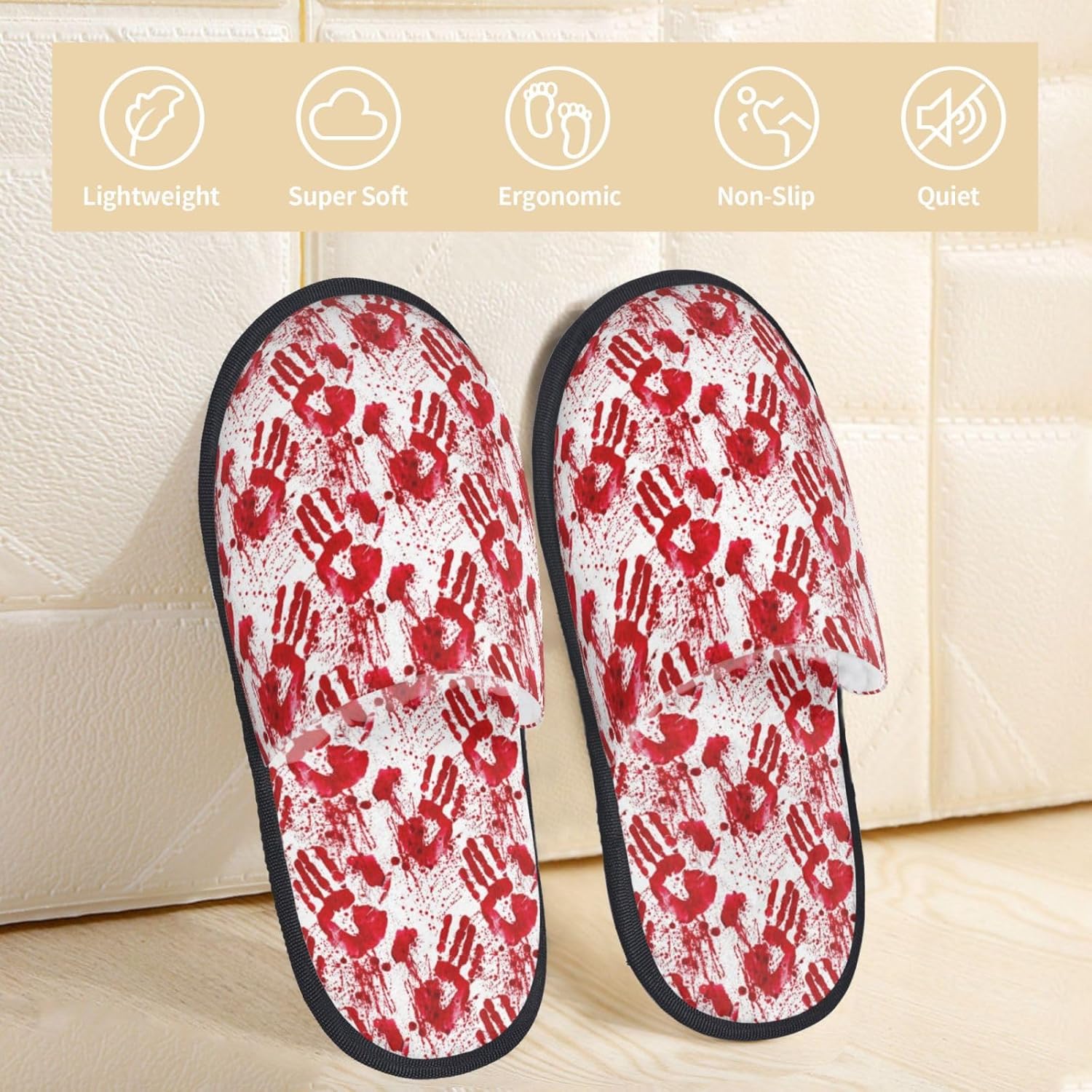 Bloody Hand Print Frauen Hauss – Women'S Shoes Hands Free Bewertung und Preis