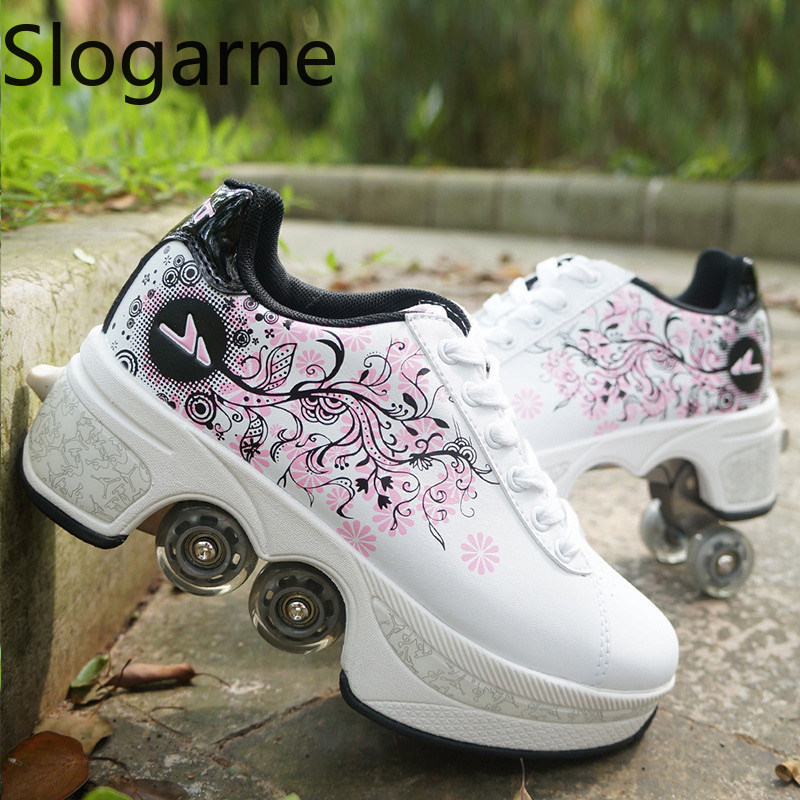 Frauen 4-Räder Verformung Roll – Women Shoes Waterproof Bewertung und Preis