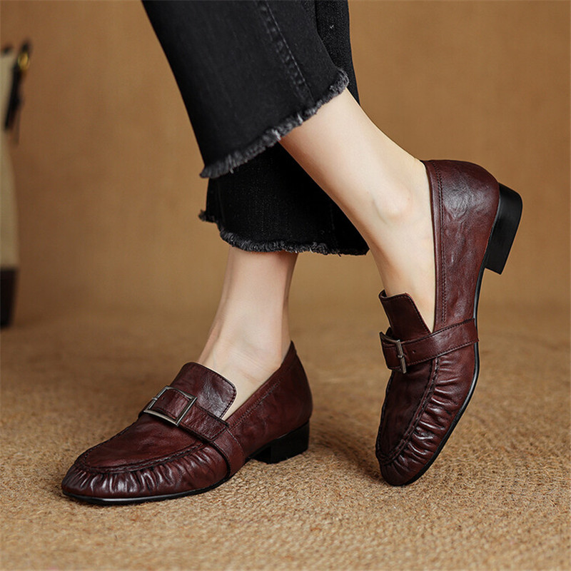Neue Herbst Echt leder Frauen  – Women Shoes Heels Bewertung und Preis