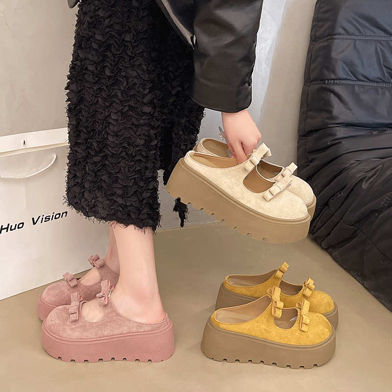 Samt-High-Cut-Flip-Flop-Slippe – Women'S Shoes Hands Free Bewertung und Preis