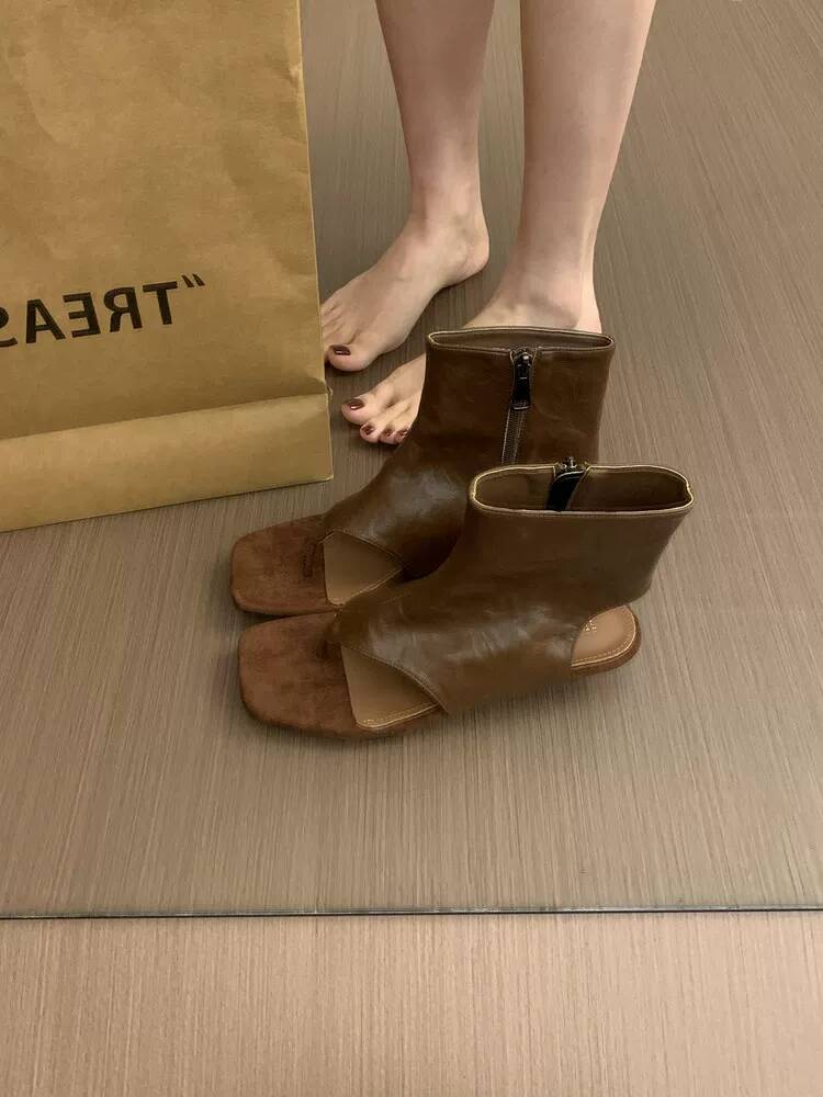 2026 Französische Retro Braune – Women Shoes Boots Bewertung und Preis