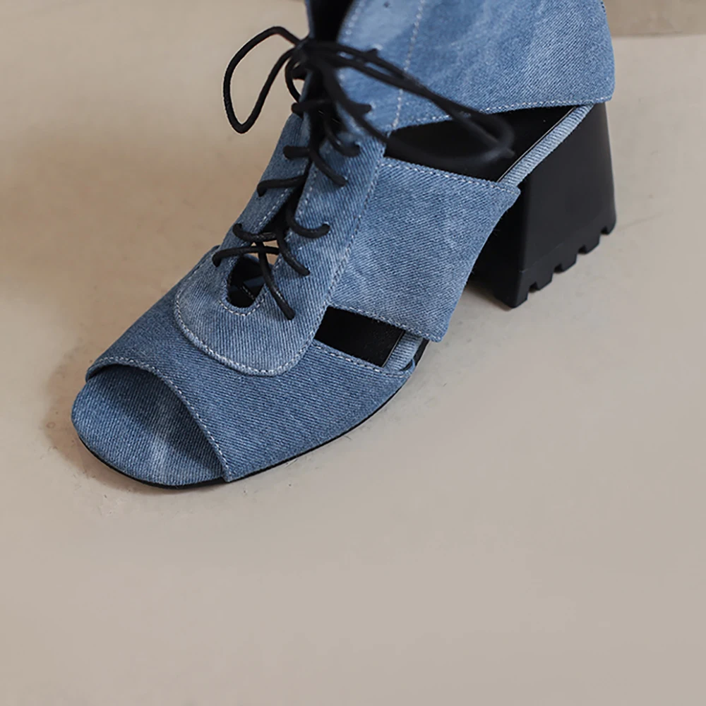 Neue Sommer Bequeme Blau Braun – Women'S Shoes Big Feet Bewertung und Preis