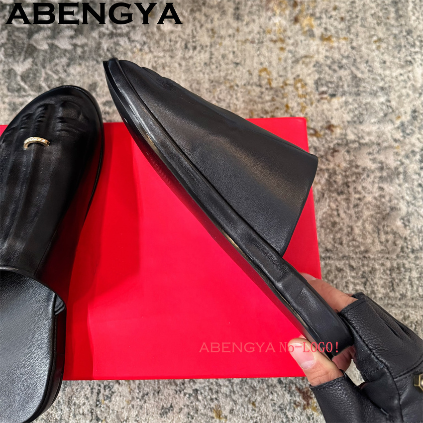 Schwarze Echtleder-Wickelzehen – Women'S Shoes Loafers Black Bewertung und Preis