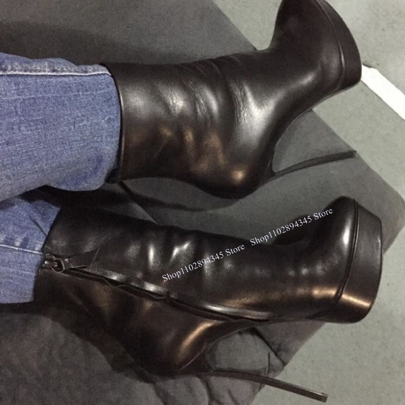 Schwarze Reißverschluss-Stiefe – Women'S Shoes Big Feet Bewertung und Preis