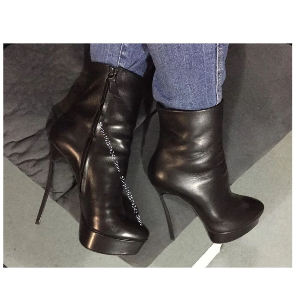 Schwarze Reißverschluss-Stiefe – Women'S Shoes Big Feet Bewertung und Preis