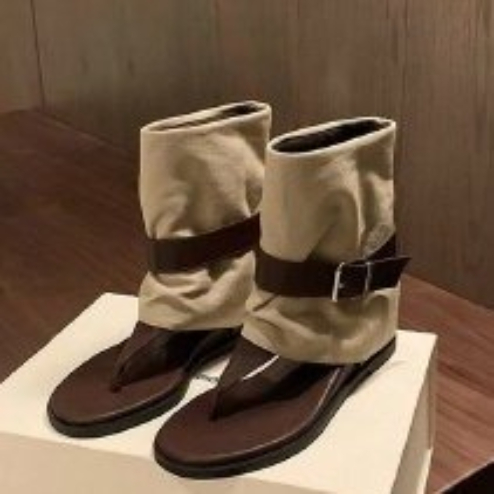 Vintage Color-Block Zehenring- – Women Shoes Boots Bewertung und Preis