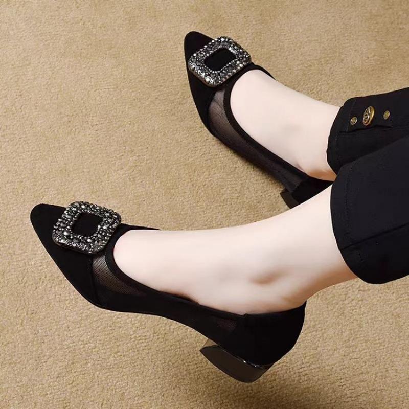 Elegante Spitze Mesh-Pumps mit – Women Shoes Heels Bewertung und Preis
