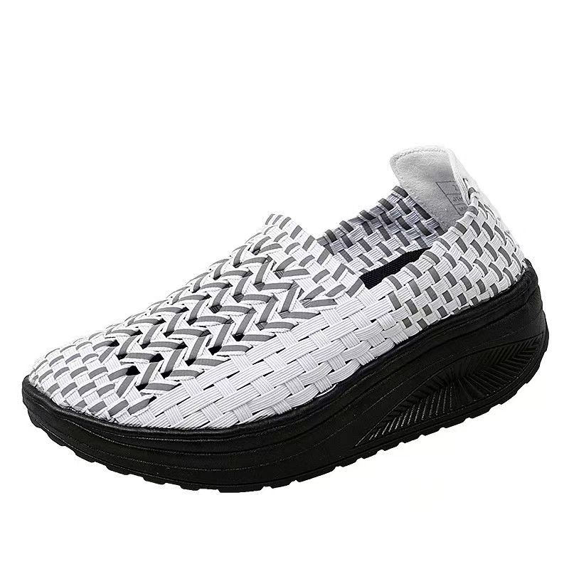 Frau handgewebte Keile Freizei – Women'S Shoes Hands Free Bewertung und Preis
